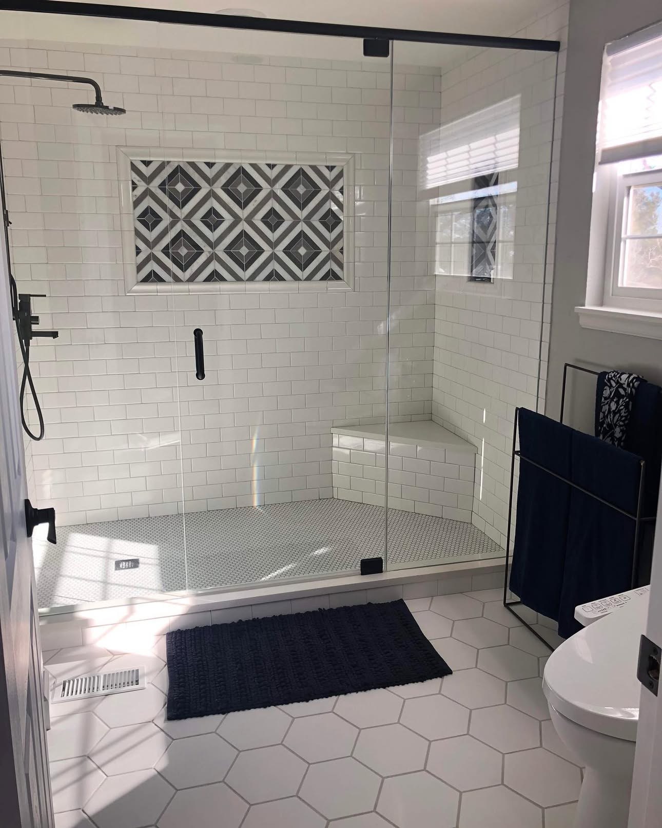 Finished bath and shower tile